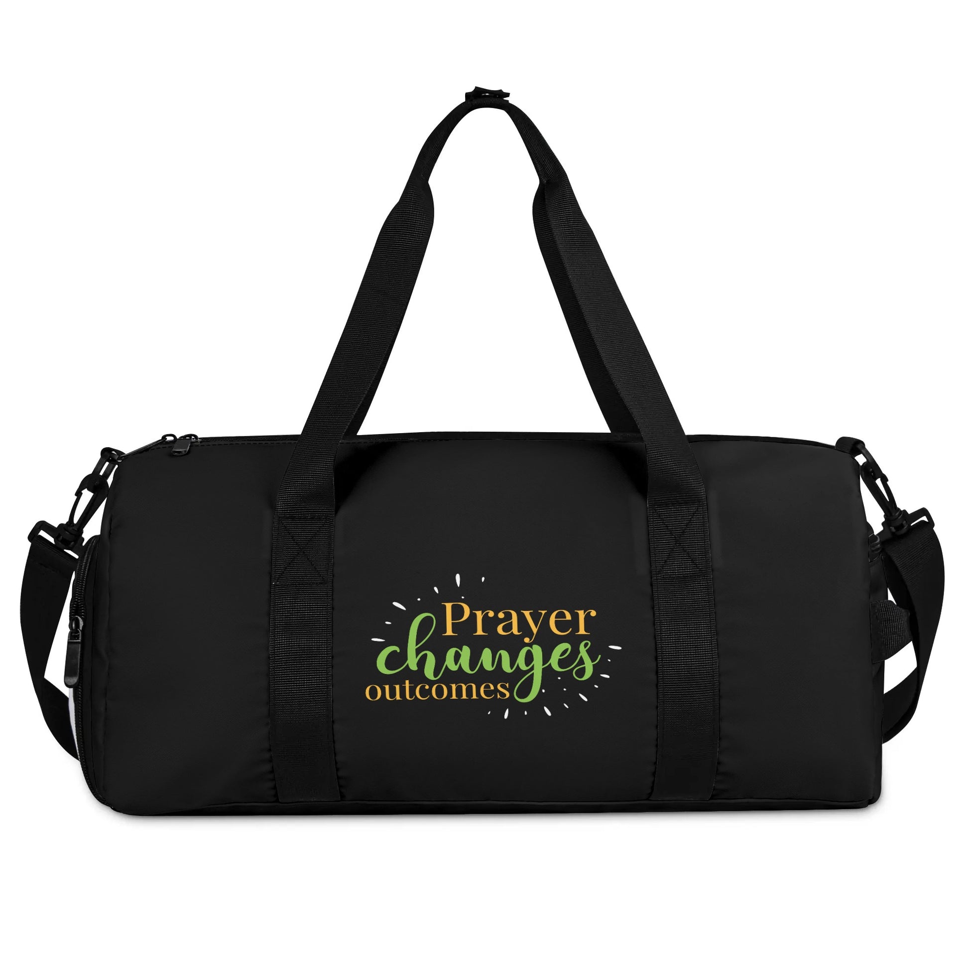 Prayer Changes Outcomes Christian Gym Dufflel Bag popcustoms