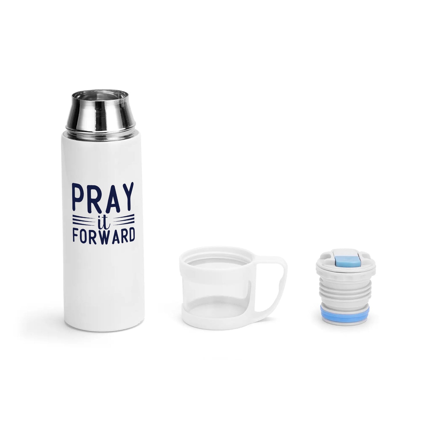 Pray It Forward Christian Vacuum Bottle with Cup popcustoms