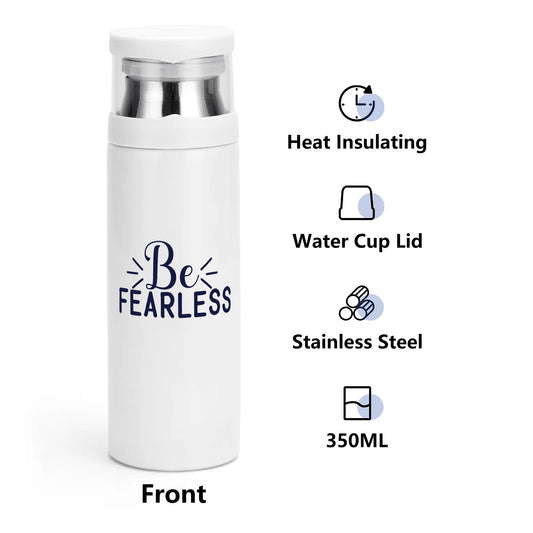 Be Fearless Christian Vacuum Bottle with Cup popcustoms