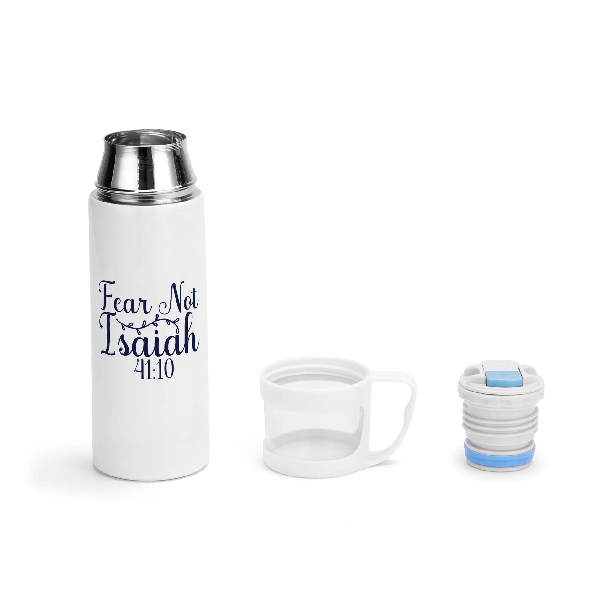 Fear Not Christian Vacuum Bottle with Cup popcustoms