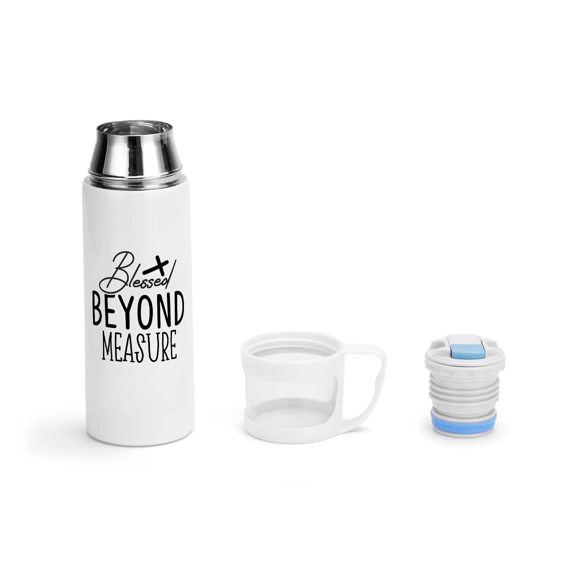 Blessed Beyond Measure Christian Vacuum Bottle with Cup popcustoms