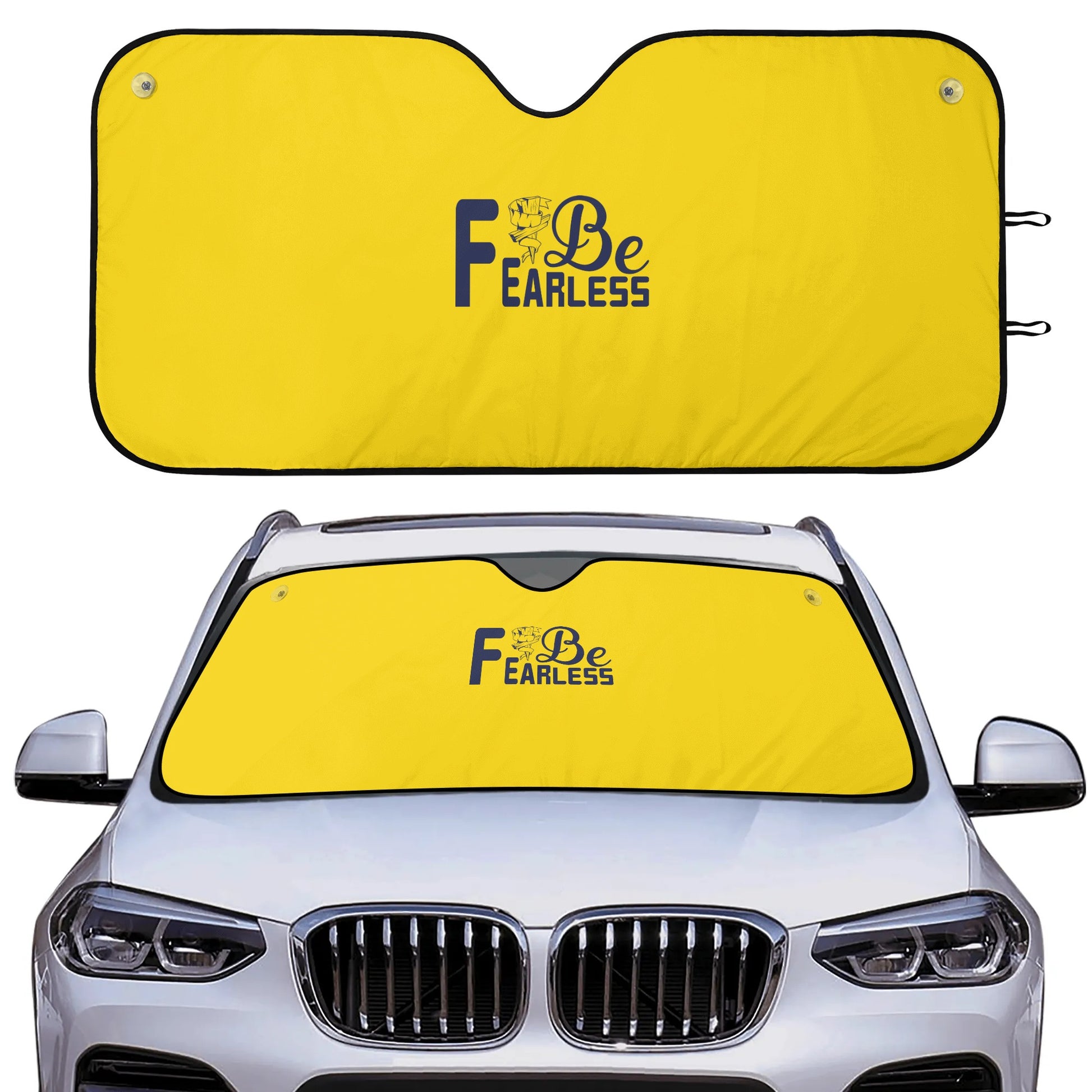 Be Fearless Car Sunshade Christian Car Accessories popcustoms