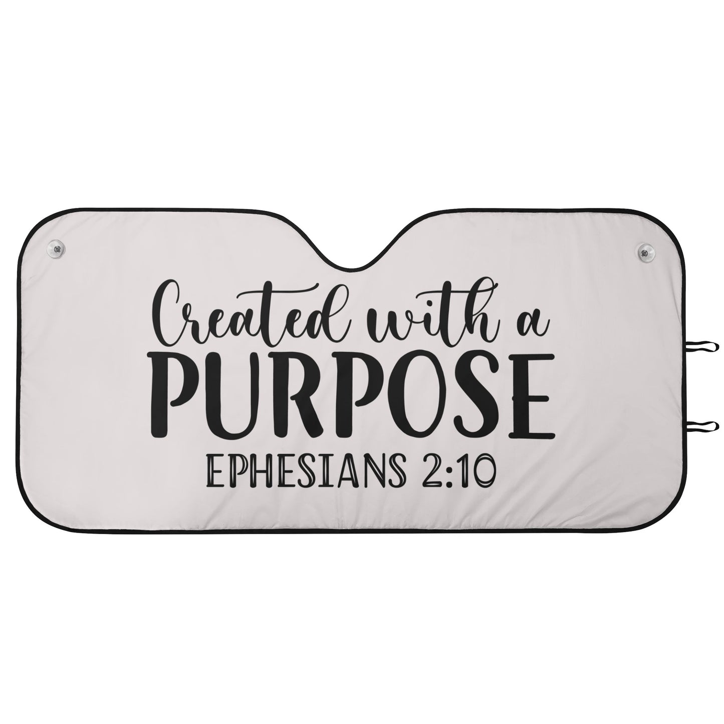Created With A Purpose Car Sunshade Christian Car Accessories popcustoms