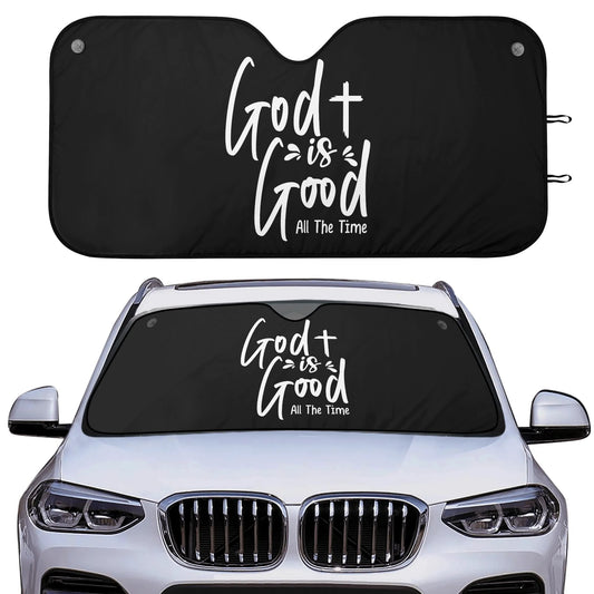 God Is Good All The Time Car Sunshade Christian Car Accessories popcustoms