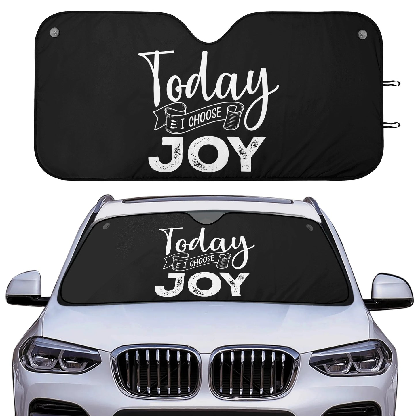 Today I Choose Joy Car Sunshade Christian Car Accessories popcustoms