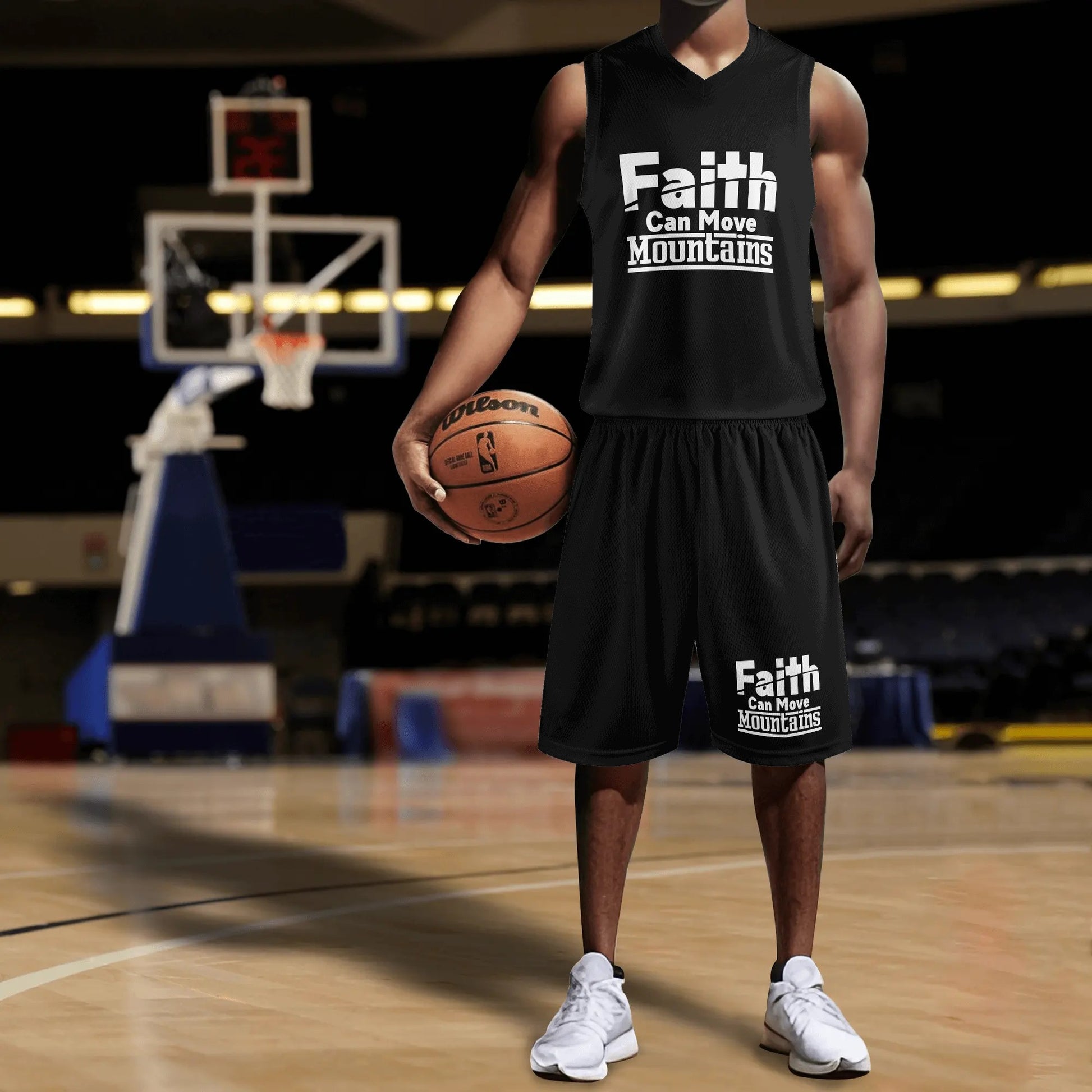 Faith Can Move Mountains Mens Summer Christian Casual Outfit popcustoms