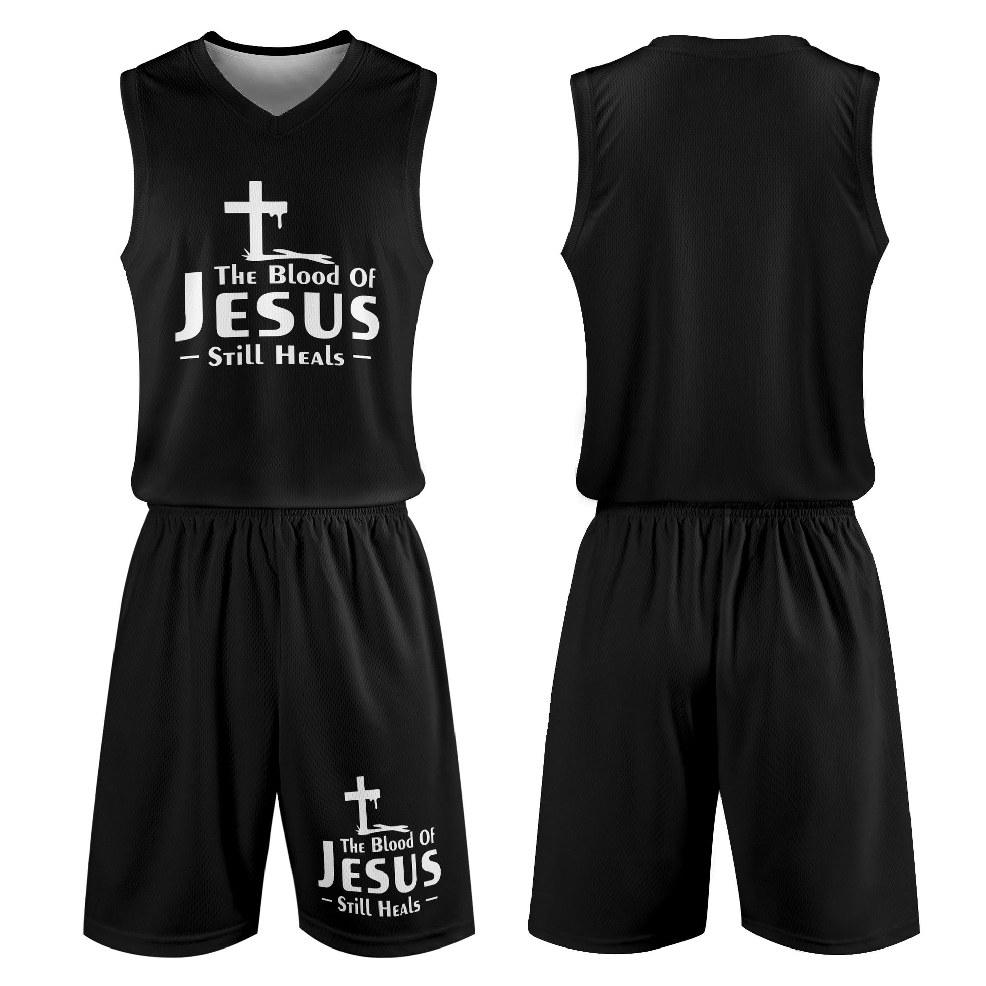 The Blood Of Jesus Still Heals Mens Summer Christian Casual Outfit popcustoms