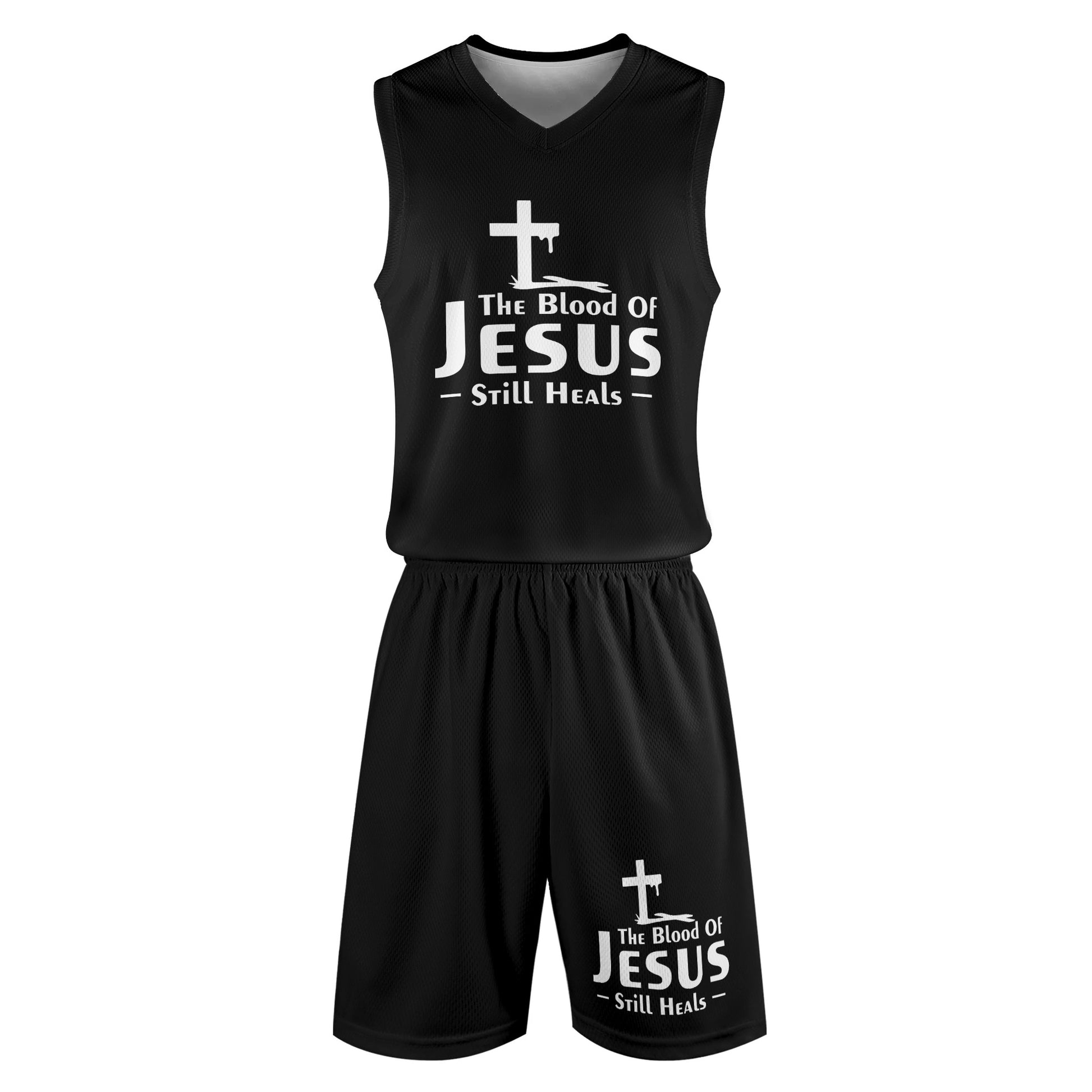 The Blood Of Jesus Still Heals Mens Summer Christian Casual Outfit popcustoms