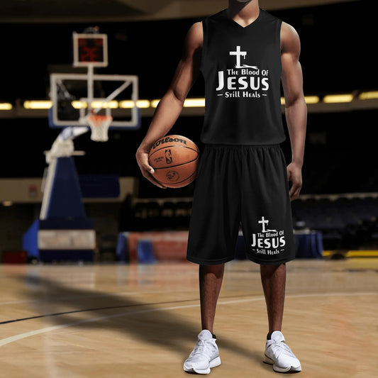 The Blood Of Jesus Still Heals Mens Summer Christian Casual Outfit popcustoms