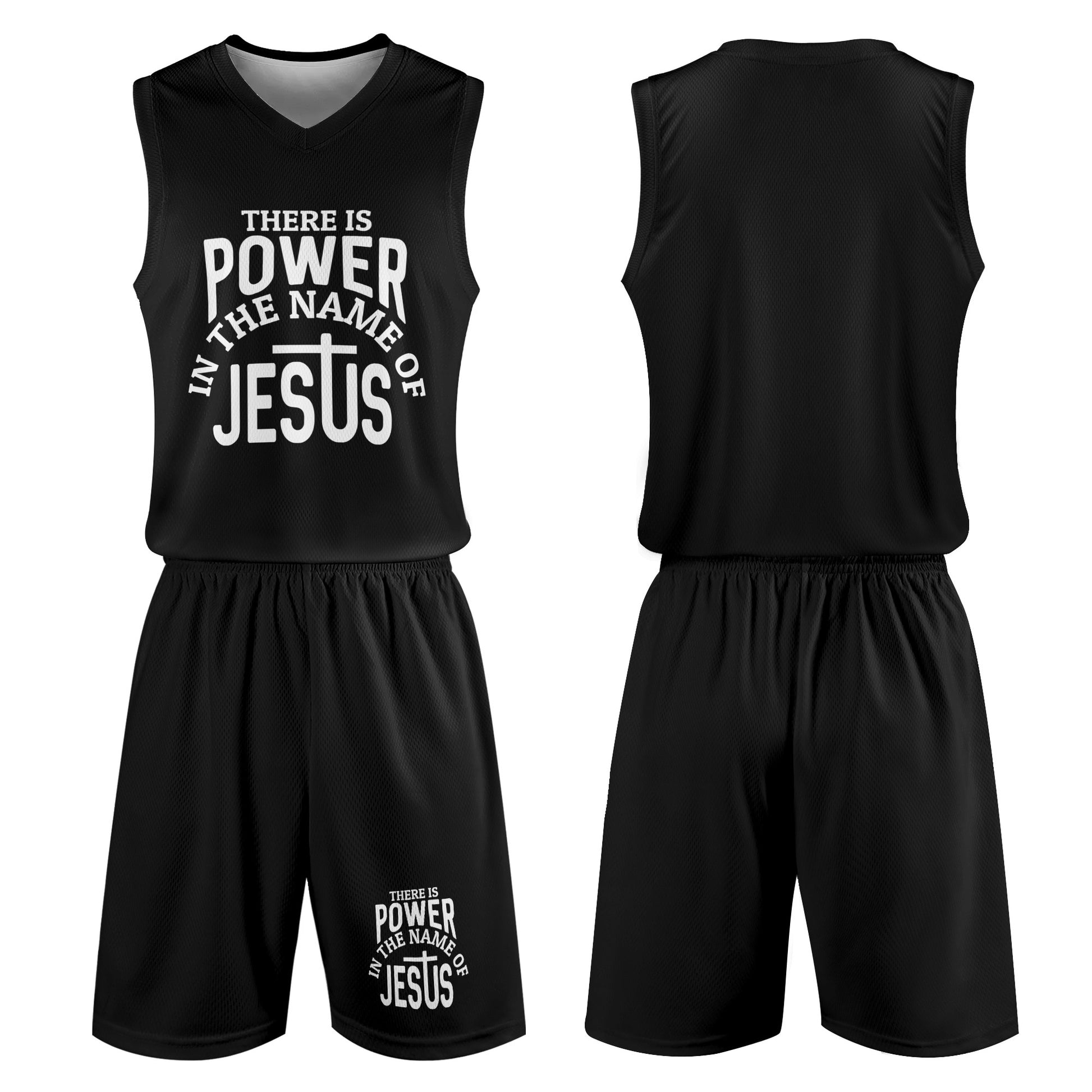 There Is Power In The Name Of Jesus Mens Summer Christian Casual Outfit popcustoms