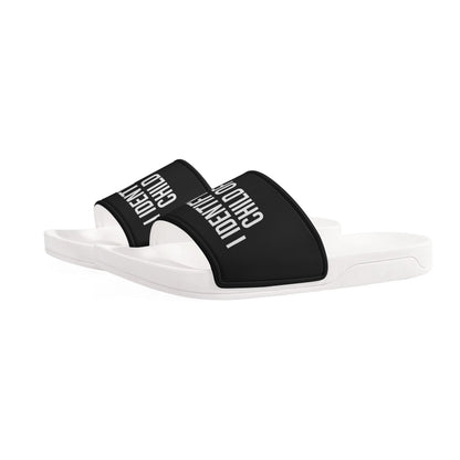 I Identify As A Child Of God Mens Christian Slide Sandals popcustoms