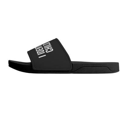I Identify As A Child Of God Mens Christian Slide Sandals popcustoms