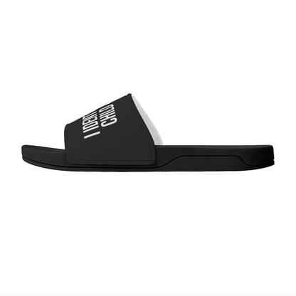 I Identify As A Child Of God Mens Christian Slide Sandals popcustoms
