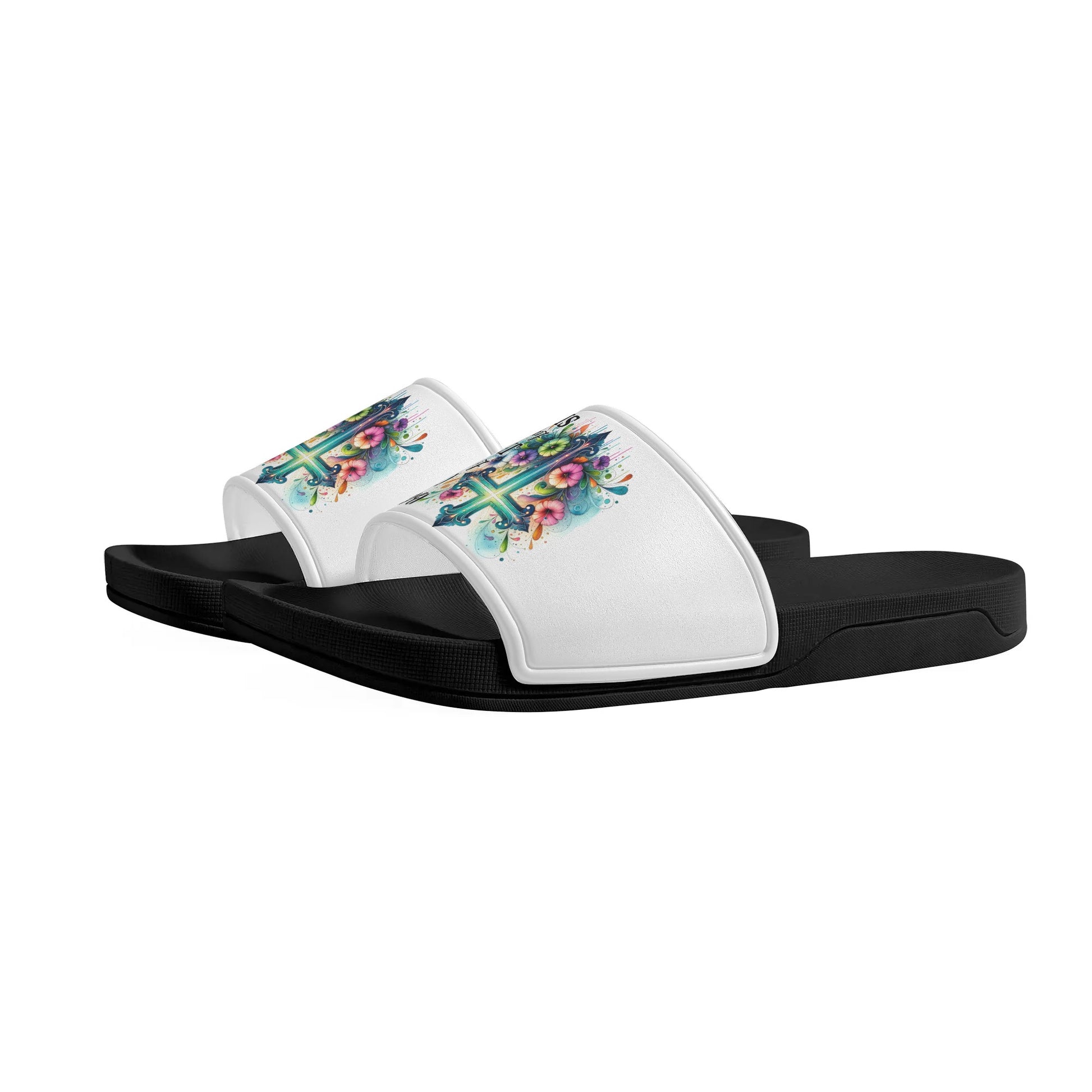 Blessed By God Loved By Jesus Led By The Spirit Kids Christian Slide Sandals popcustoms
