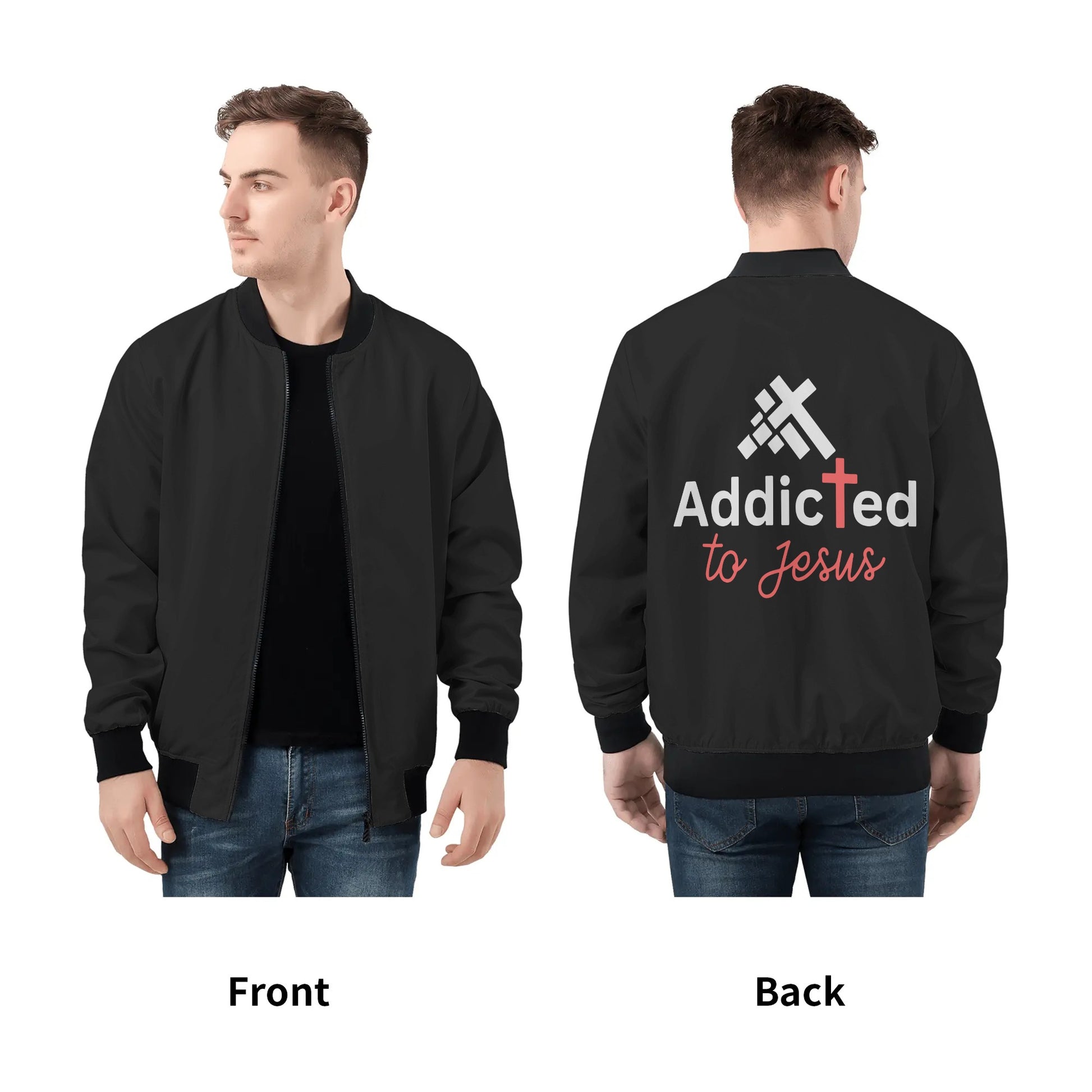 Addicted To Jesus Mens Christian Jacket popcustoms