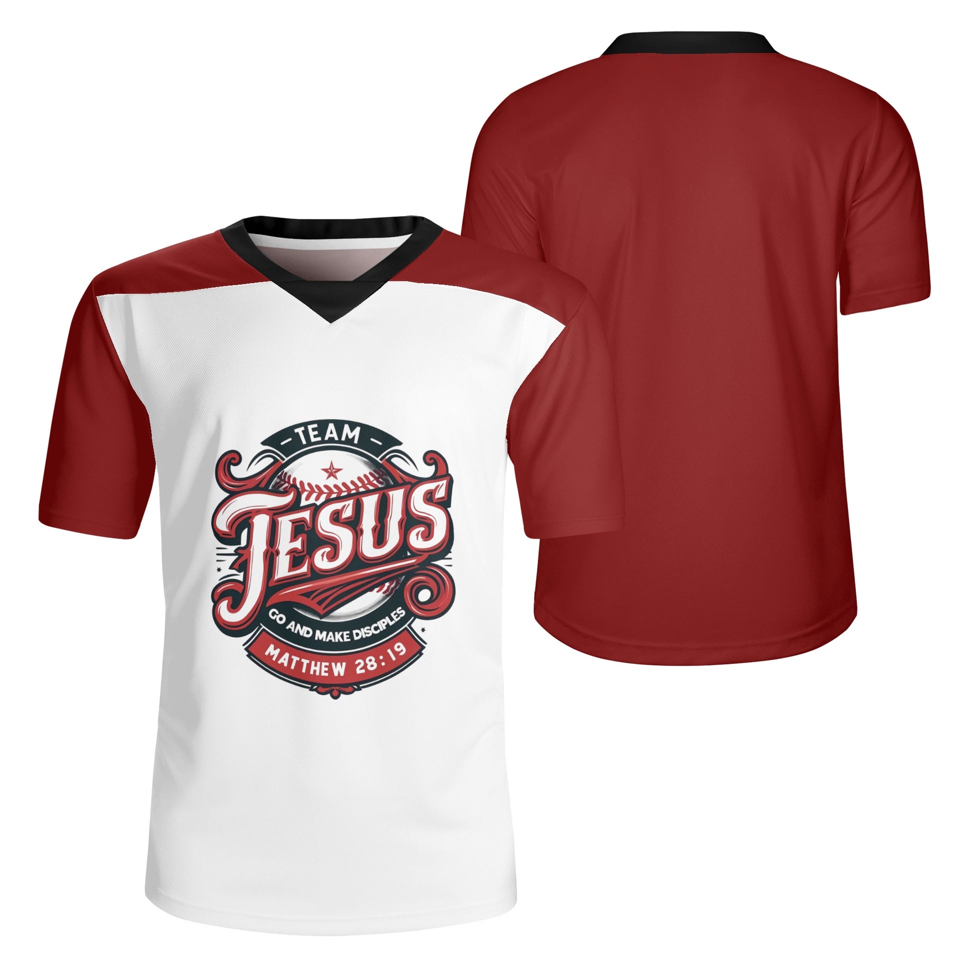 Team Jesus Go And Make Disciples Mens Christian Jersey popcustoms