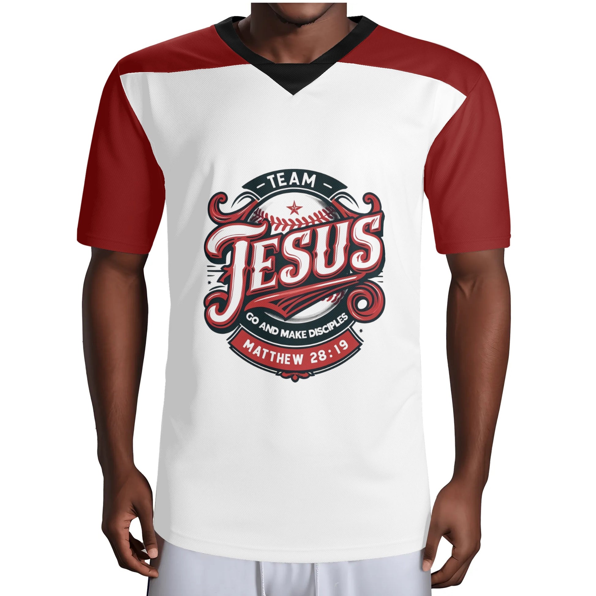 Team Jesus Go And Make Disciples Mens Christian Jersey popcustoms