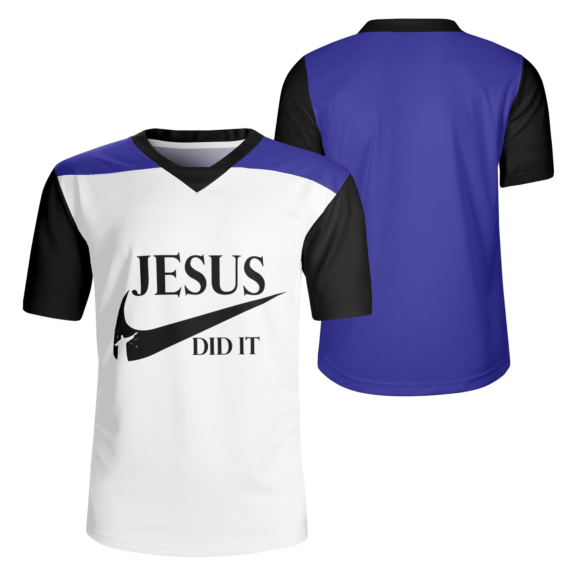 Jesus Did It Mens Christian Rugby Jersey popcustoms