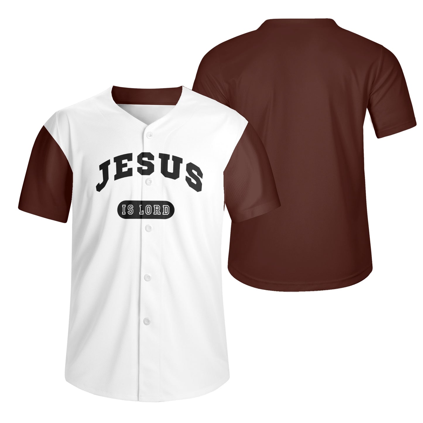 Jesus Is Lord Mens Christian Baseball Jersey popcustoms