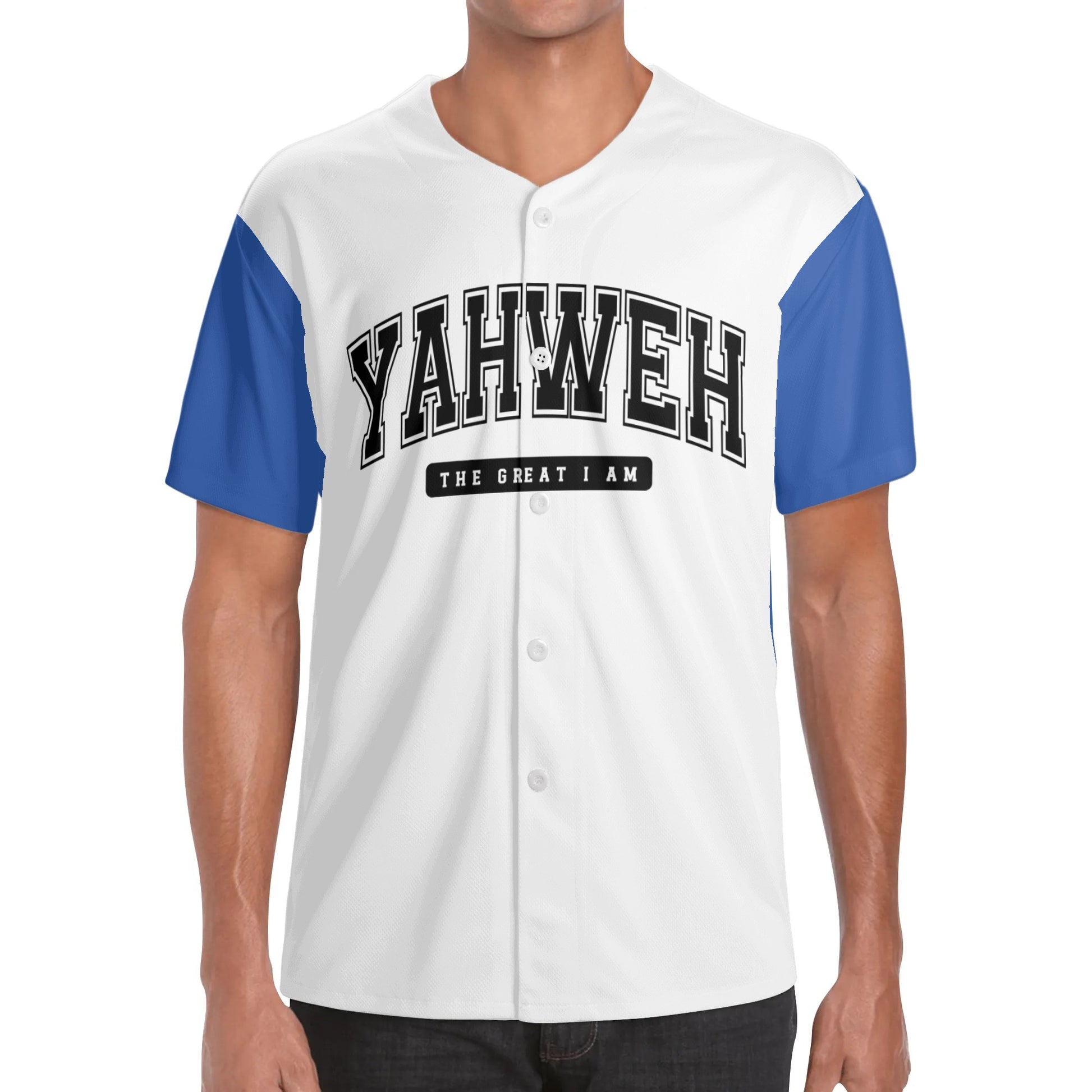 Yahweh The Great I Am Mens Christian Baseball Jersey popcustoms