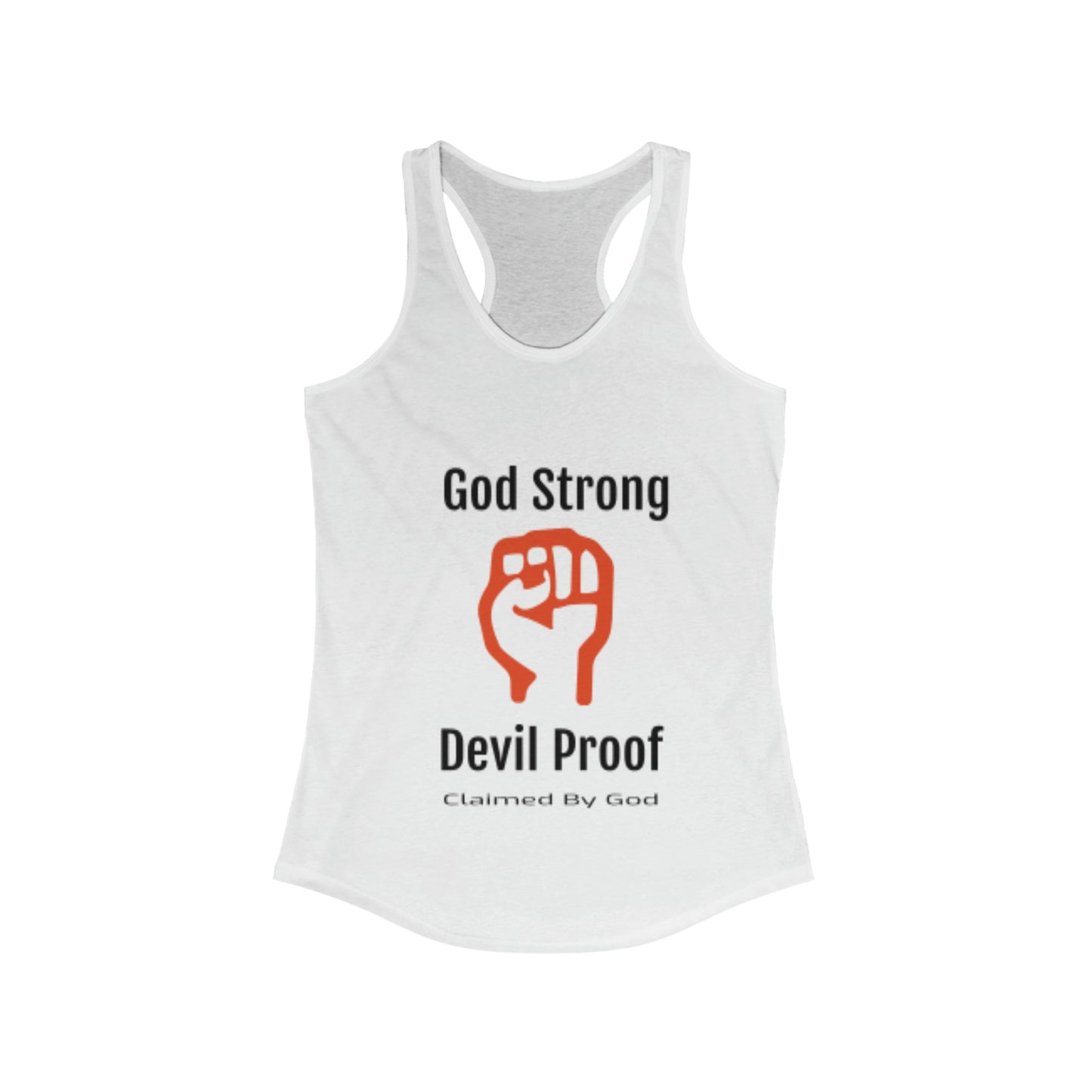 God strong devil proof slim fit tank-top