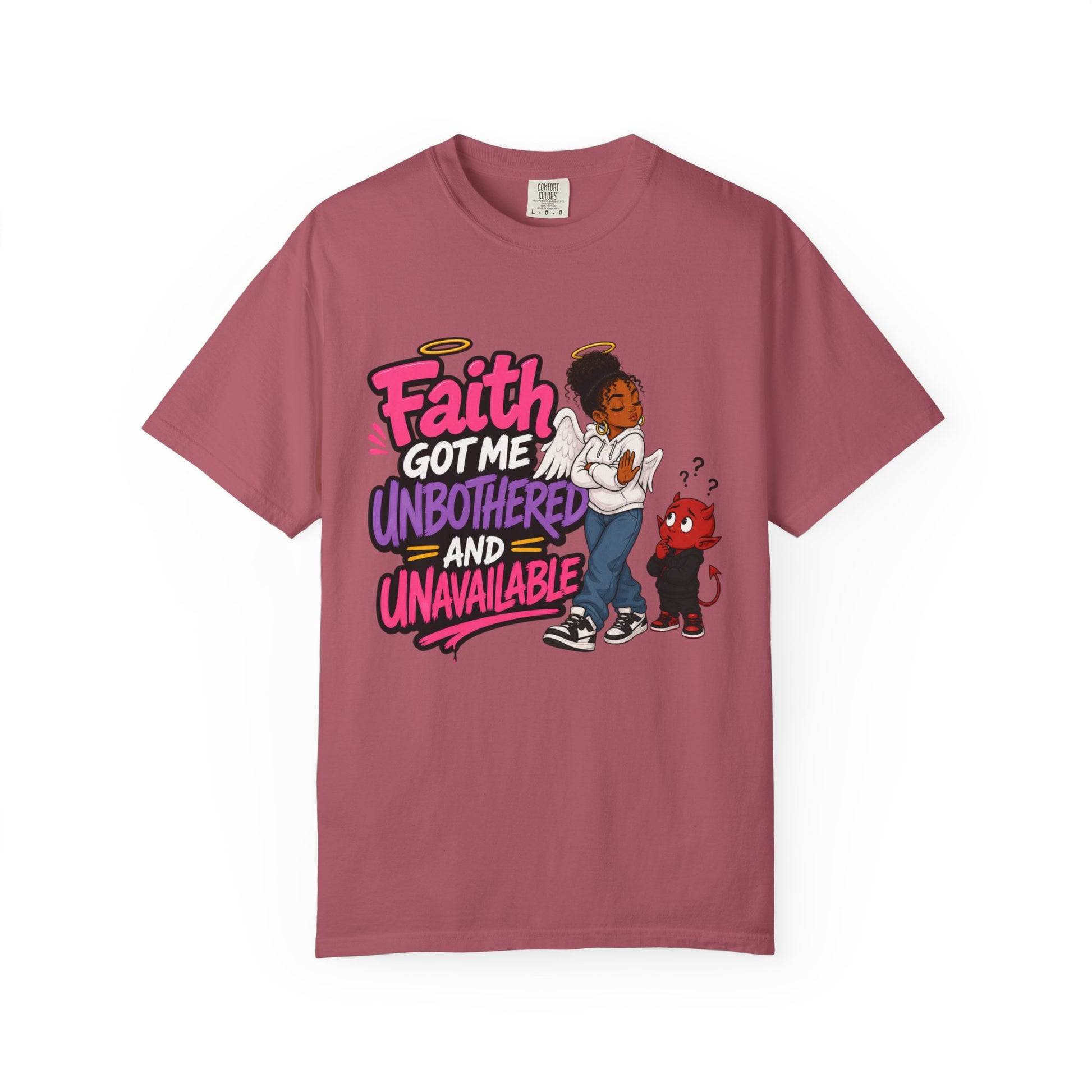 Faith Got Me Unbothered T-Shirt — Christian Inspirational Graphic Tee - ClaimedbyGodDesigns