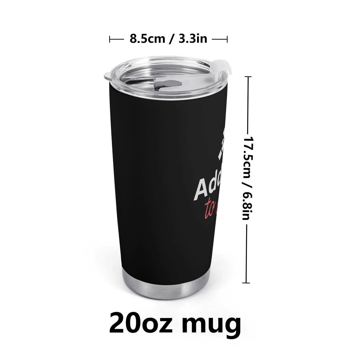 Addicted To Jesus Christian Stainless Steel Tumbler 20oz popcustoms