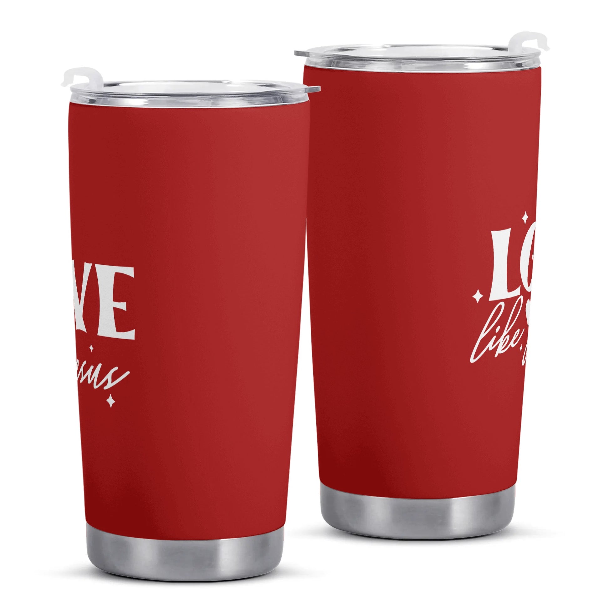 Love Like Jesus Christian Stainless Steel Tumbler 20oz popcustoms