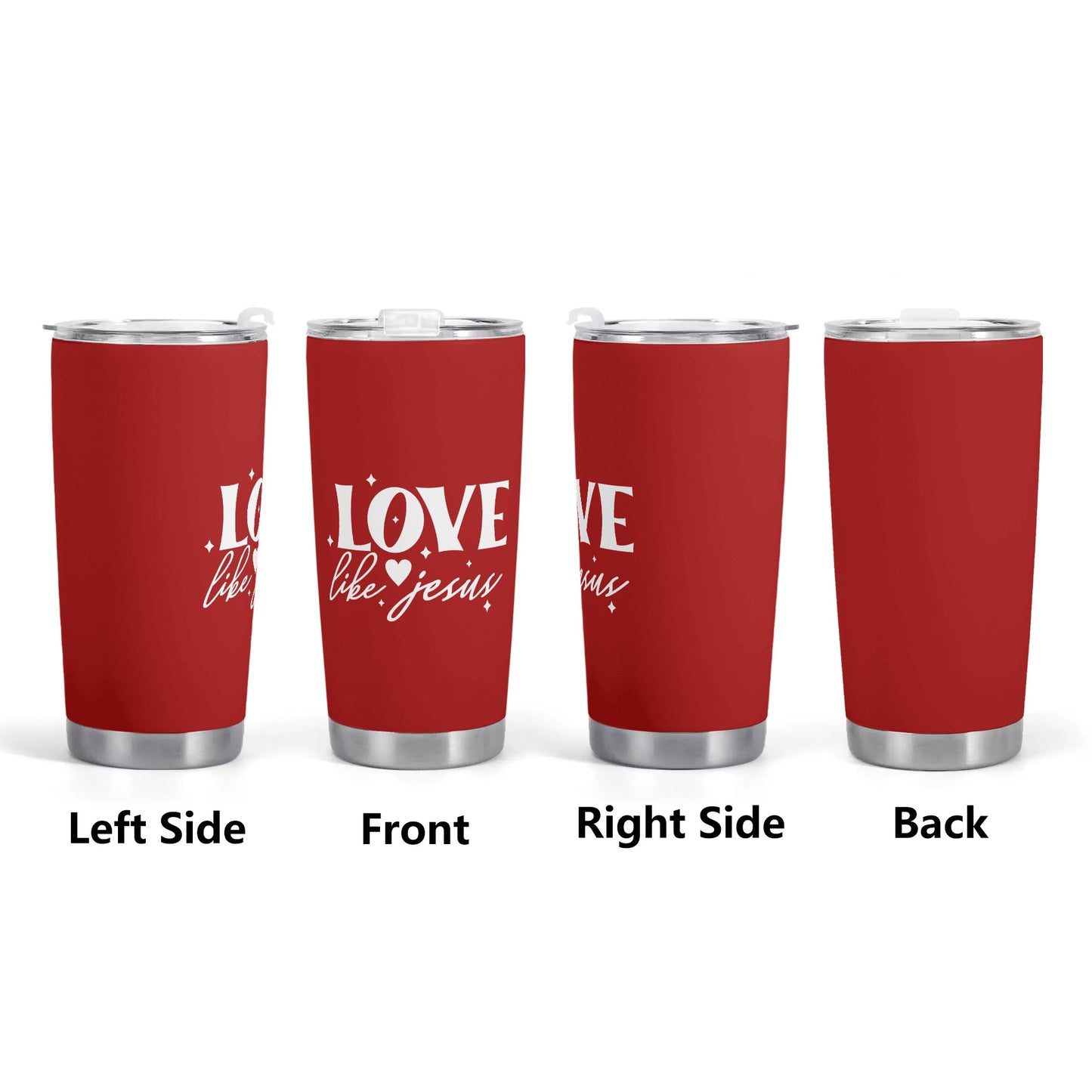 Love Like Jesus Christian Stainless Steel Tumbler 20oz popcustoms