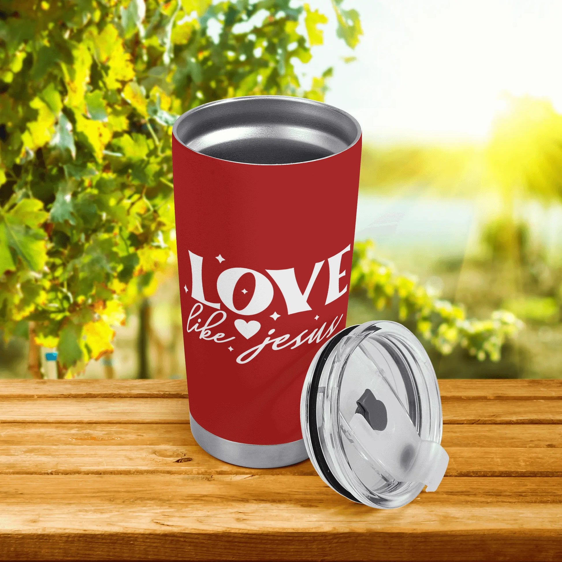 Love Like Jesus Christian Stainless Steel Tumbler 20oz popcustoms