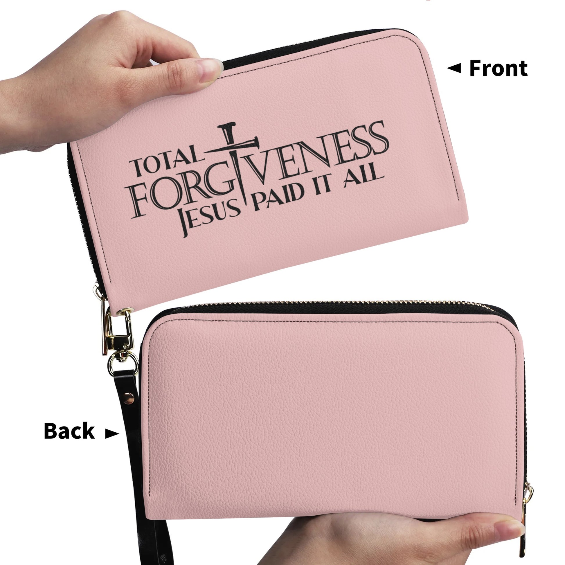 Total Forgiveness Jesus Paid It All PU Leather Womens Christian Wallet popcustoms