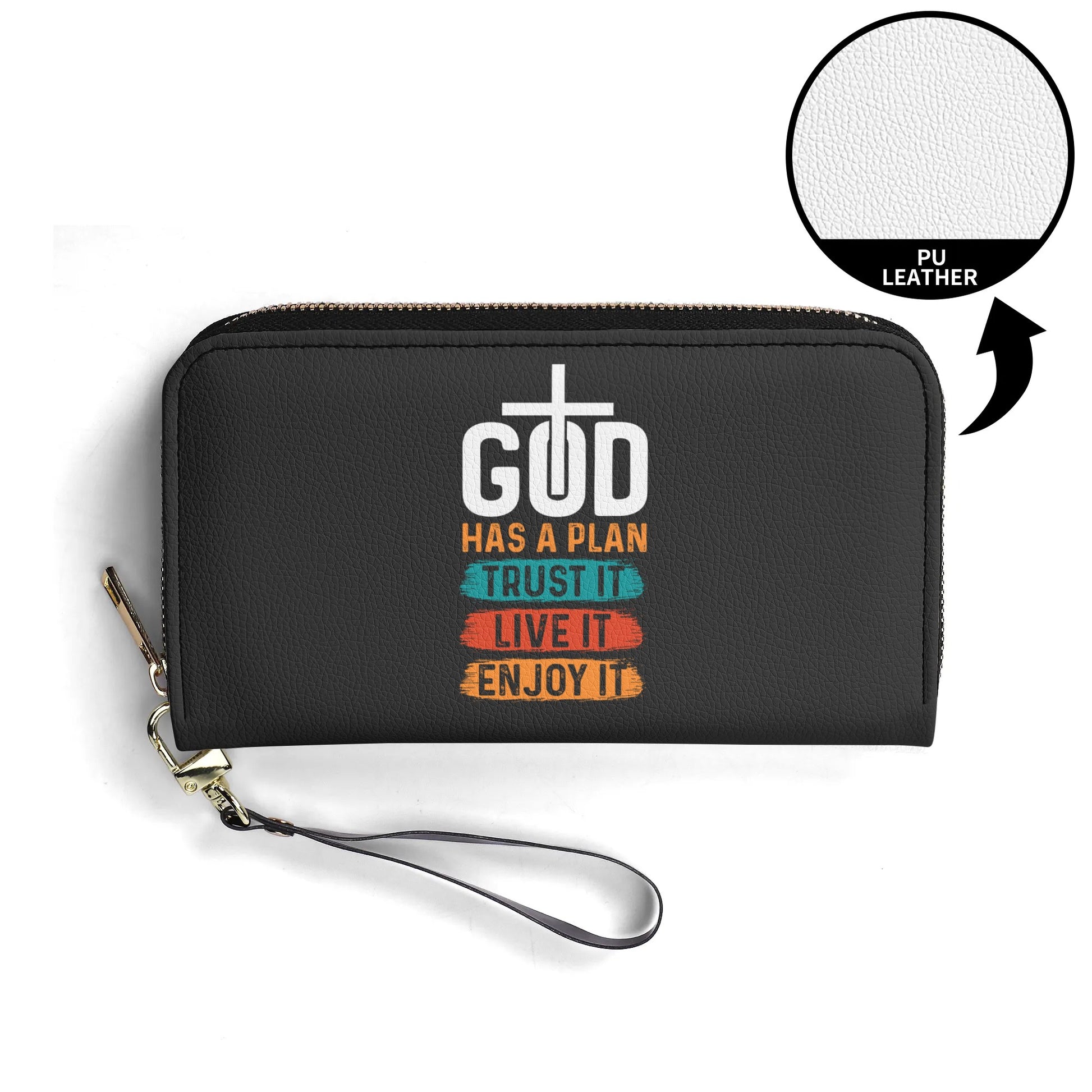 God Has A Plan PU Leather Womens Christian Wallet popcustoms