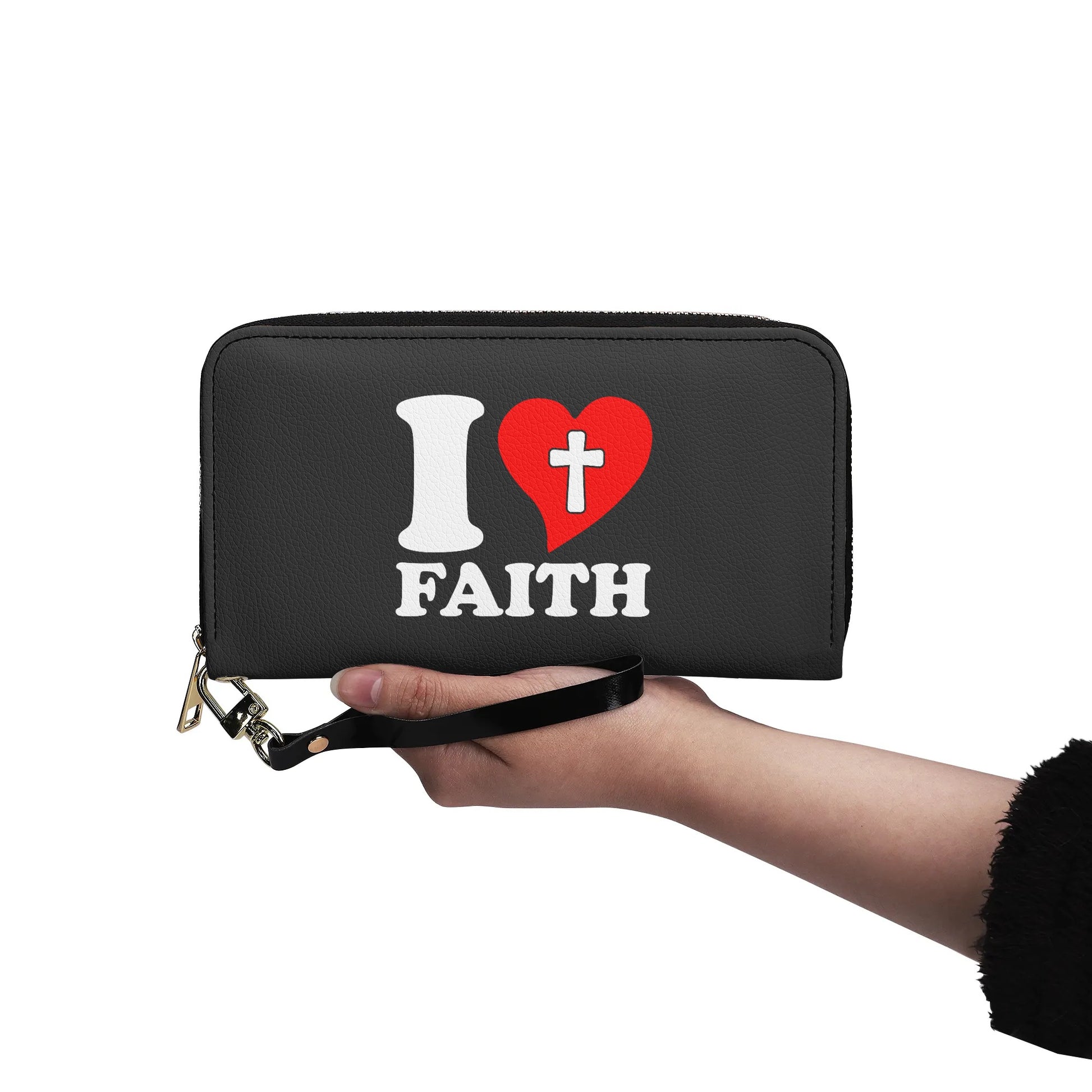 I Love Faith PU Leather Womens Christian Wallet popcustoms