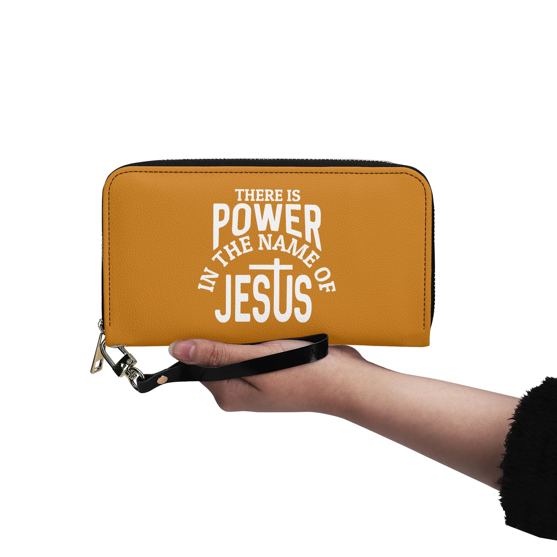 There Is Power In The Name Of Jesus PU Leather Womens Christian Wallet popcustoms