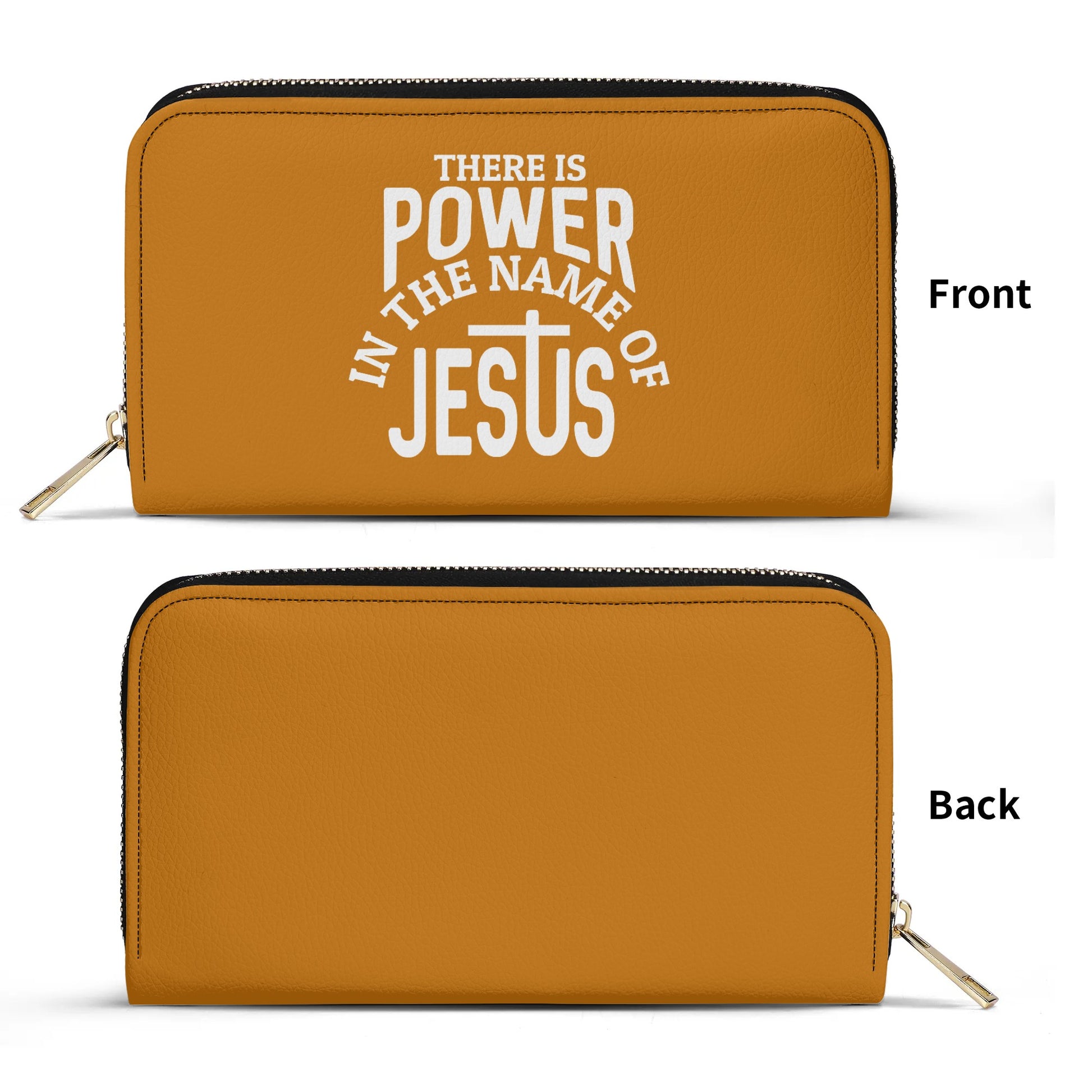 There Is Power In The Name Of Jesus PU Leather Womens Christian Wallet popcustoms