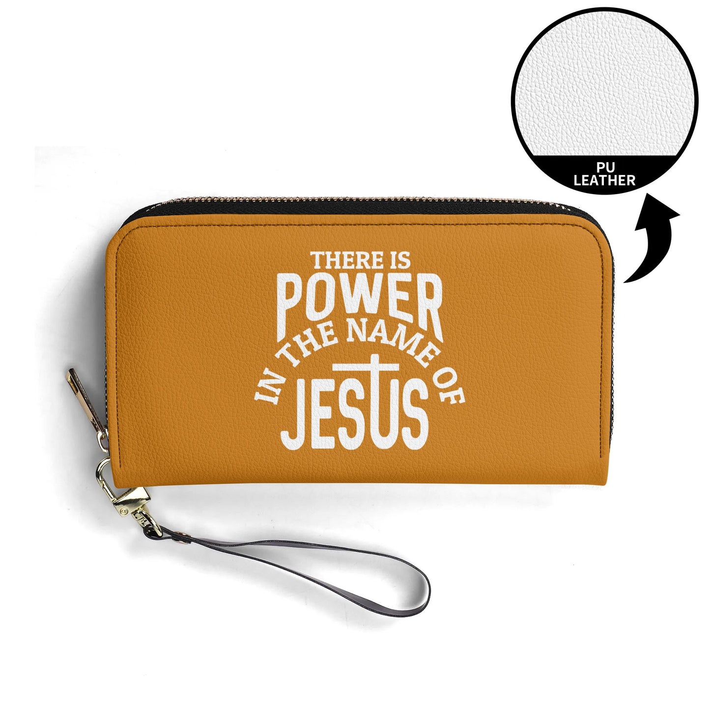 There Is Power In The Name Of Jesus PU Leather Womens Christian Wallet popcustoms