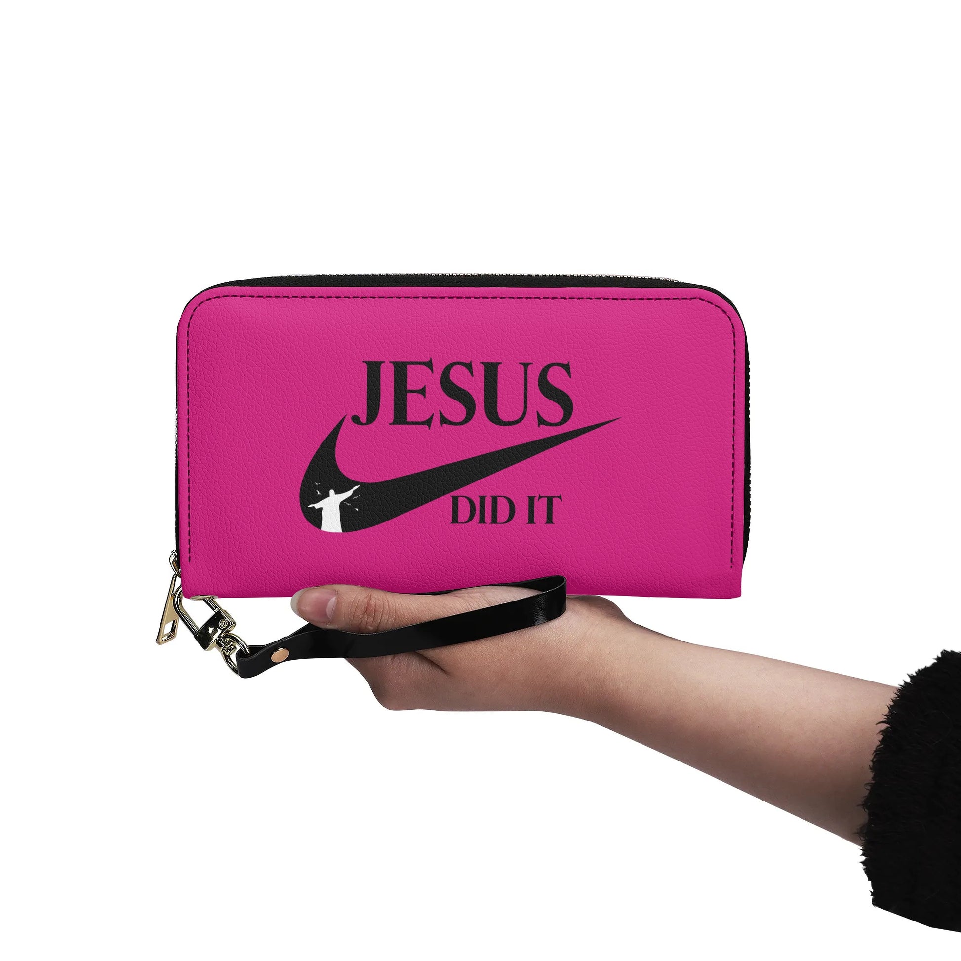 Jesus Did It (like Nike) PU Leather Womens Christian Wallet popcustoms