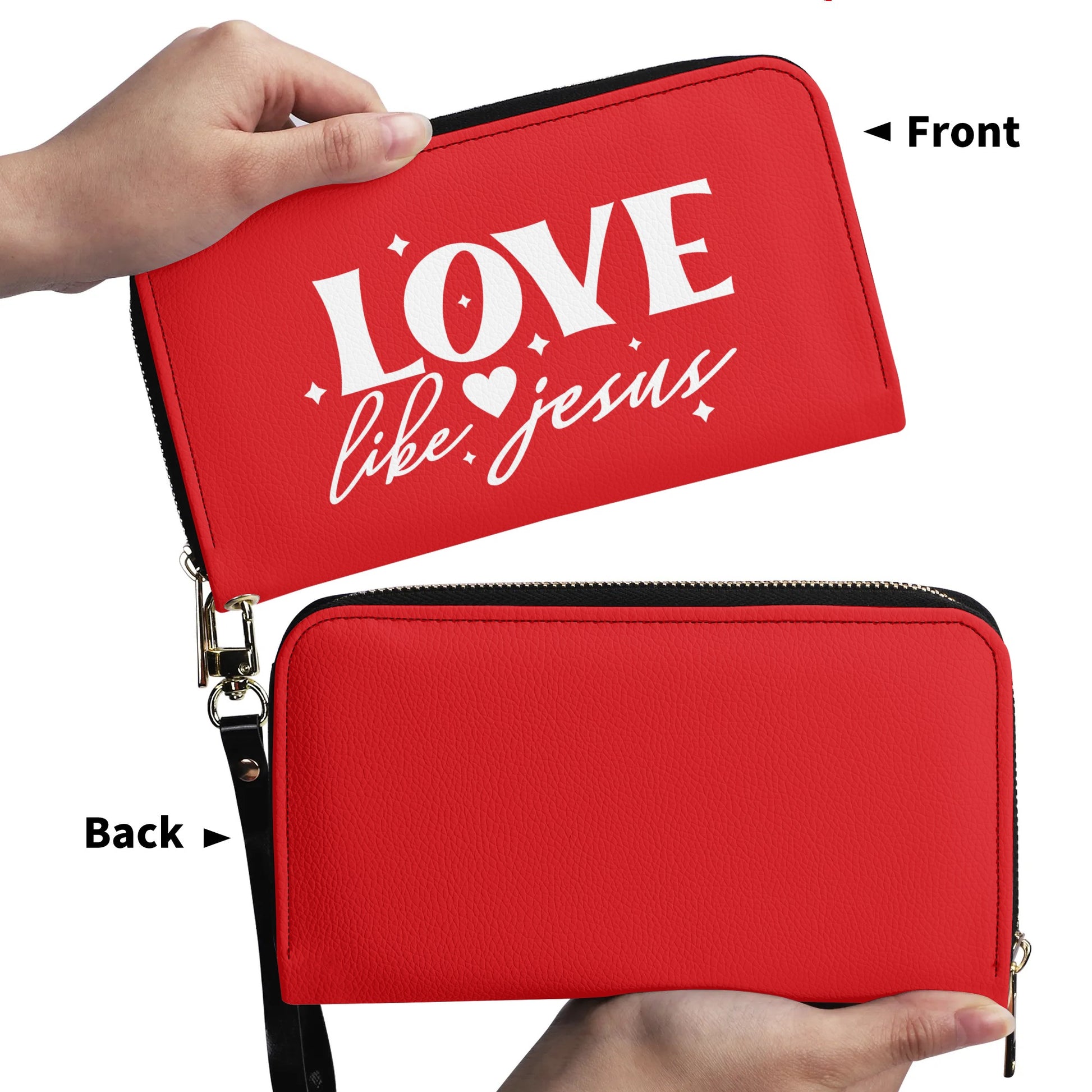 Love Like Jesus PU Leather Womens Christian Wallet popcustoms