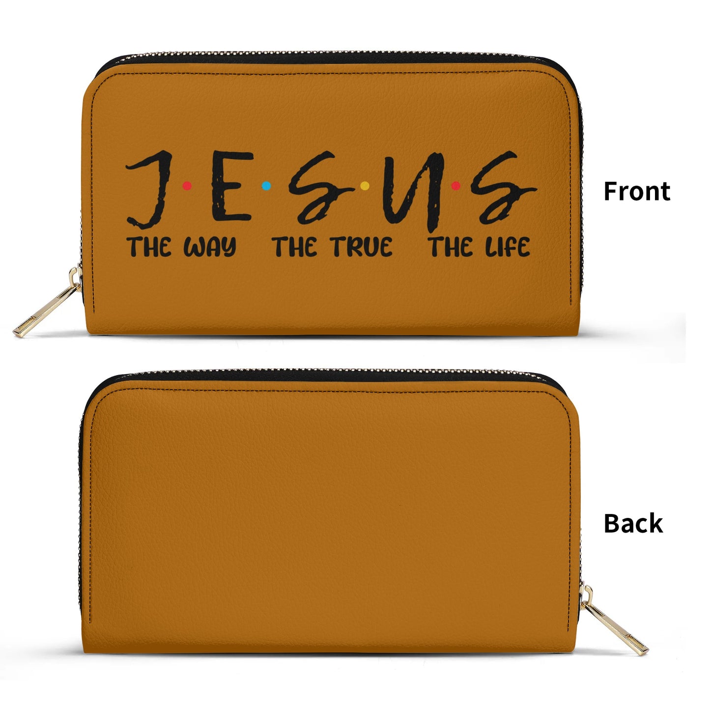 Jesus The Way The Truth The Life PU Leather Womens Christian Wallet popcustoms