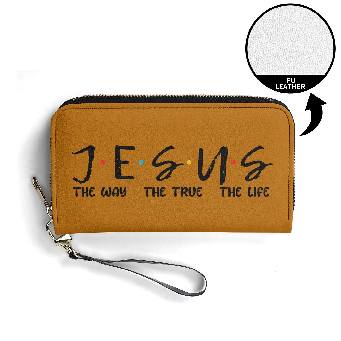 Jesus The Way The Truth The Life PU Leather Womens Christian Wallet popcustoms