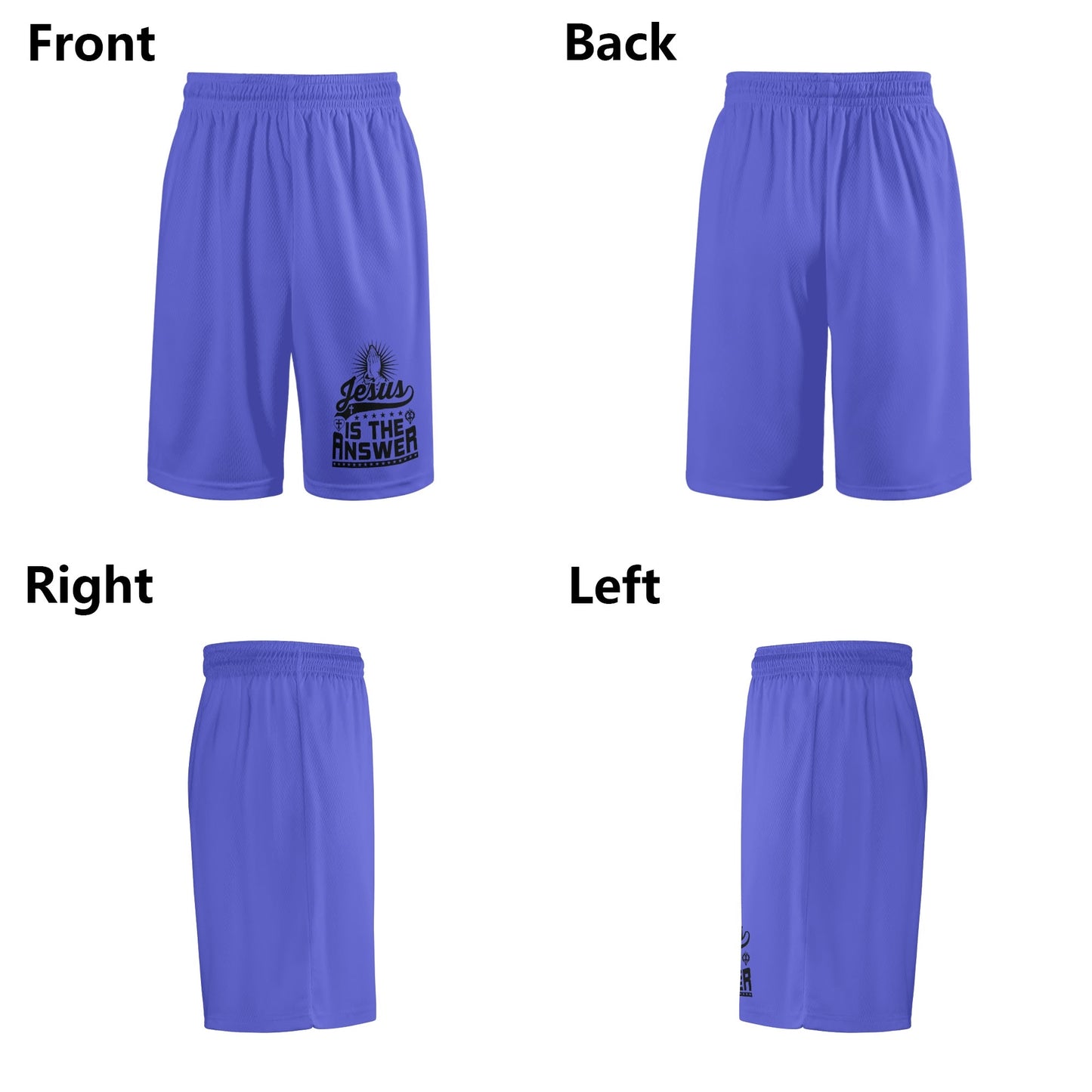 Jesus Is The Answer Men's Christian Shorts