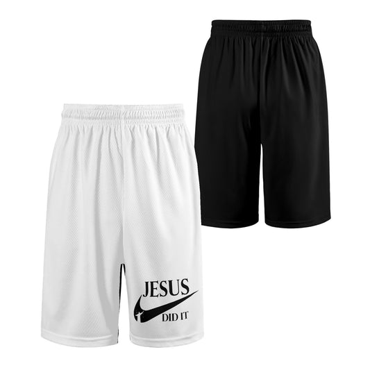 Jesus Did It (Like Nike) Mens Christian Shorts popcustoms