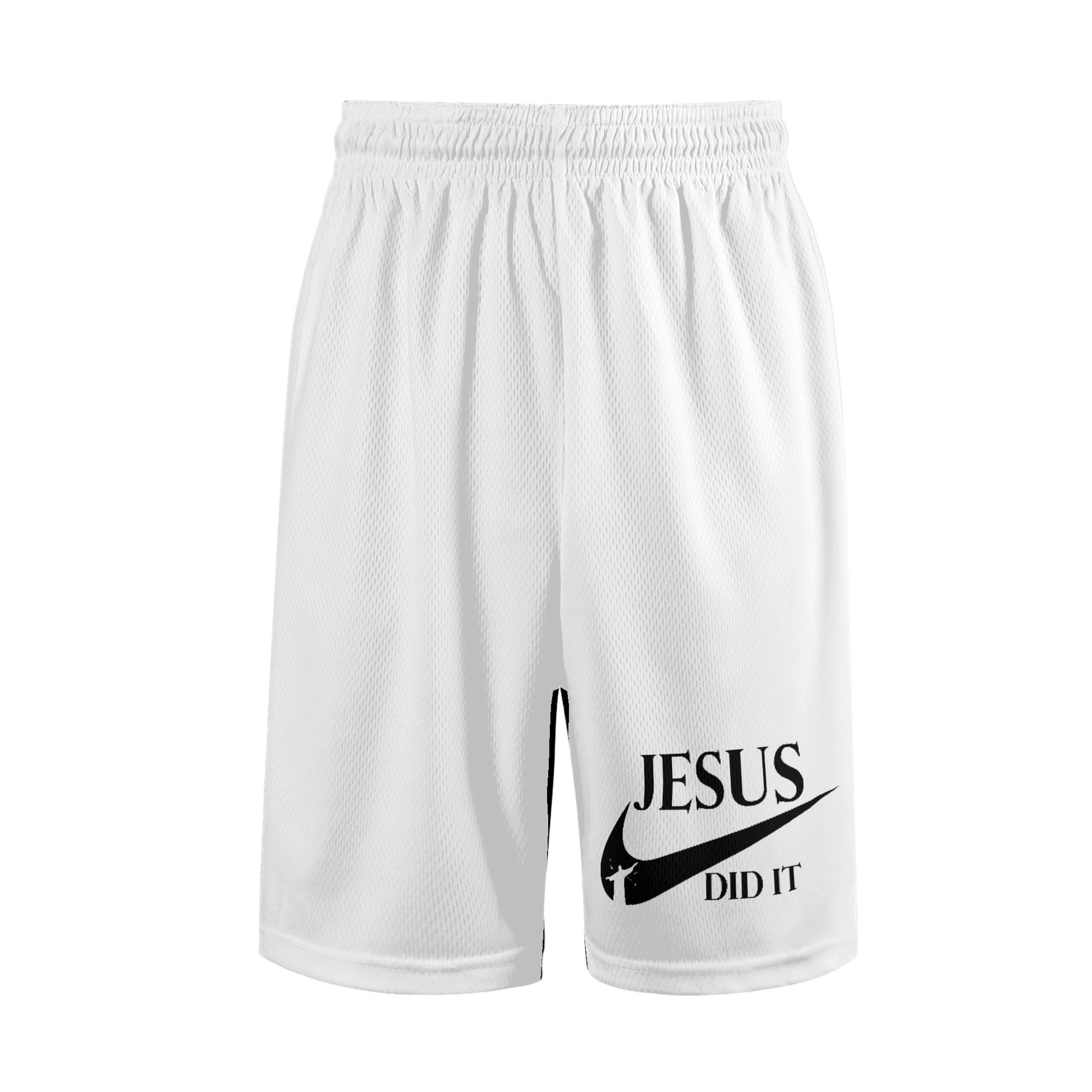 Jesus Did It (Like Nike) Mens Christian Shorts popcustoms