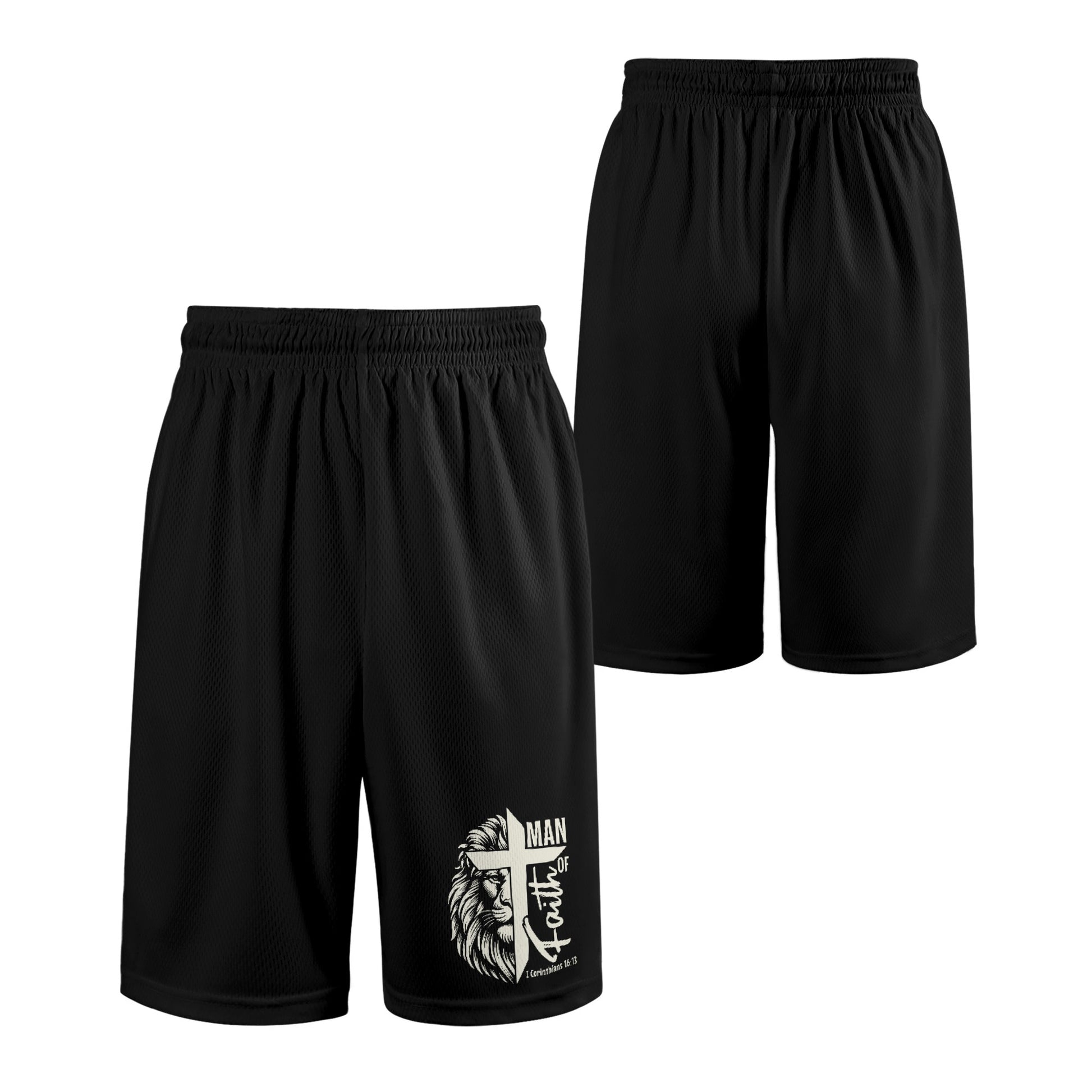 Man Of Faith  Mens Christian Shorts popcustoms