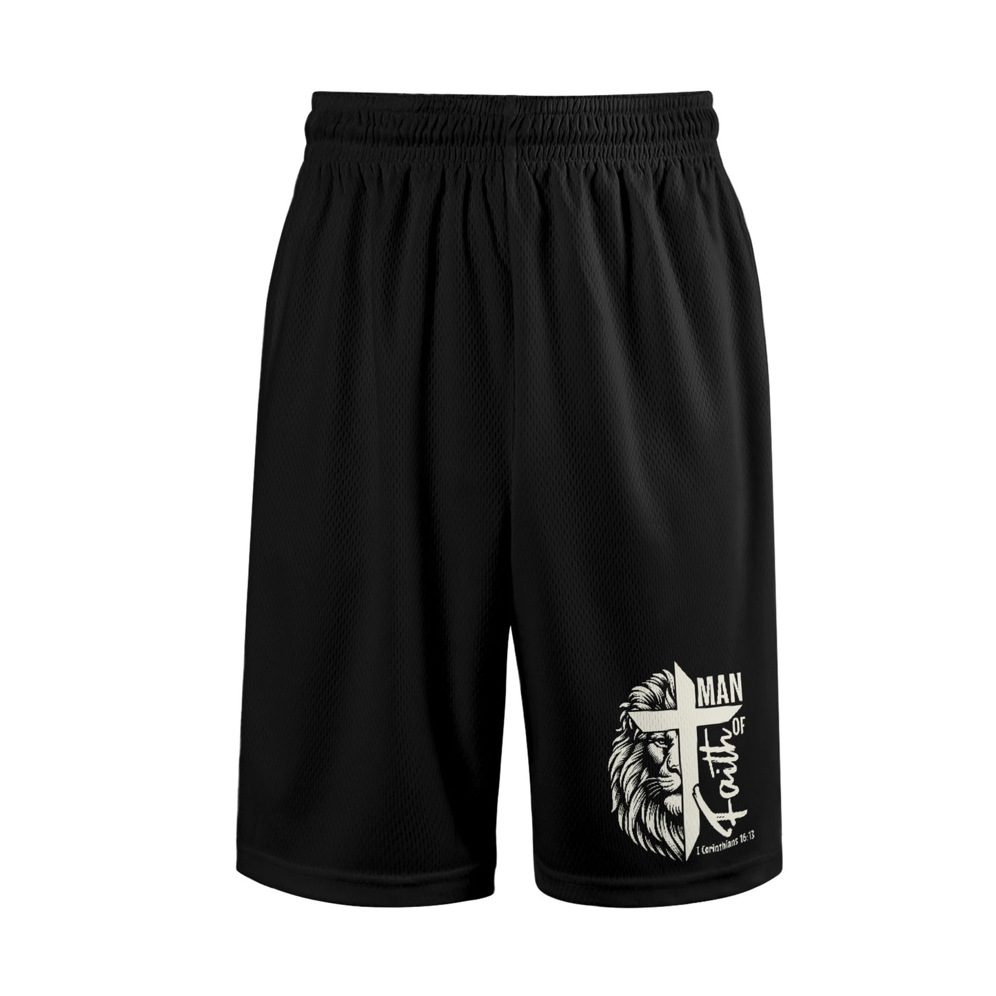 Man Of Faith  Mens Christian Shorts popcustoms