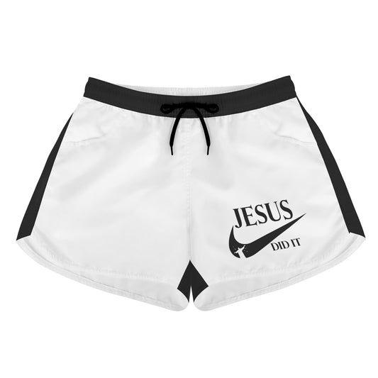 Jesus Did It (Like NIke) Womens Christian Shorts popcustoms