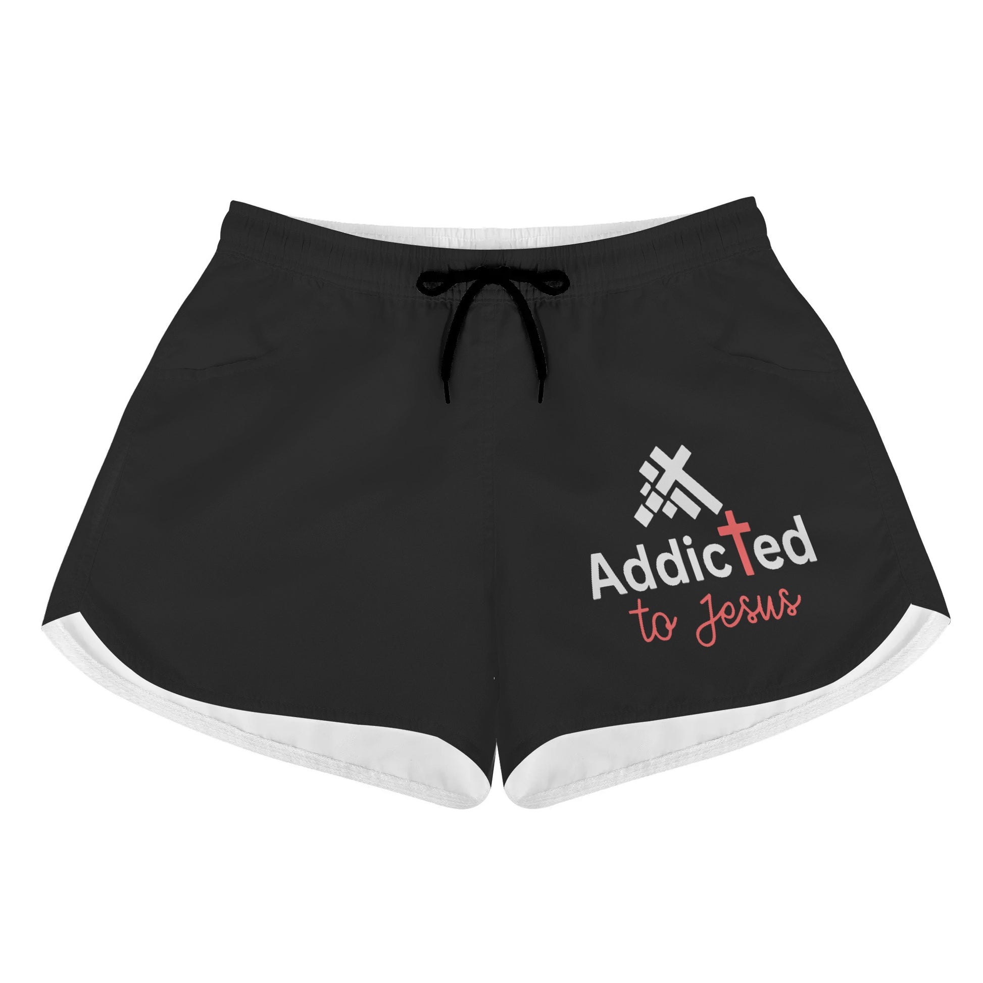 Addicted To Jesus Womens Christian Shorts popcustoms