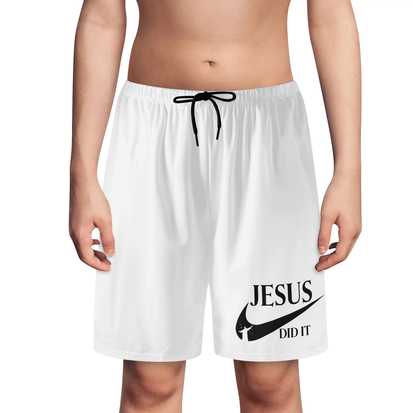 Jesus Did It (Like Nike) Youth Christian Shorts