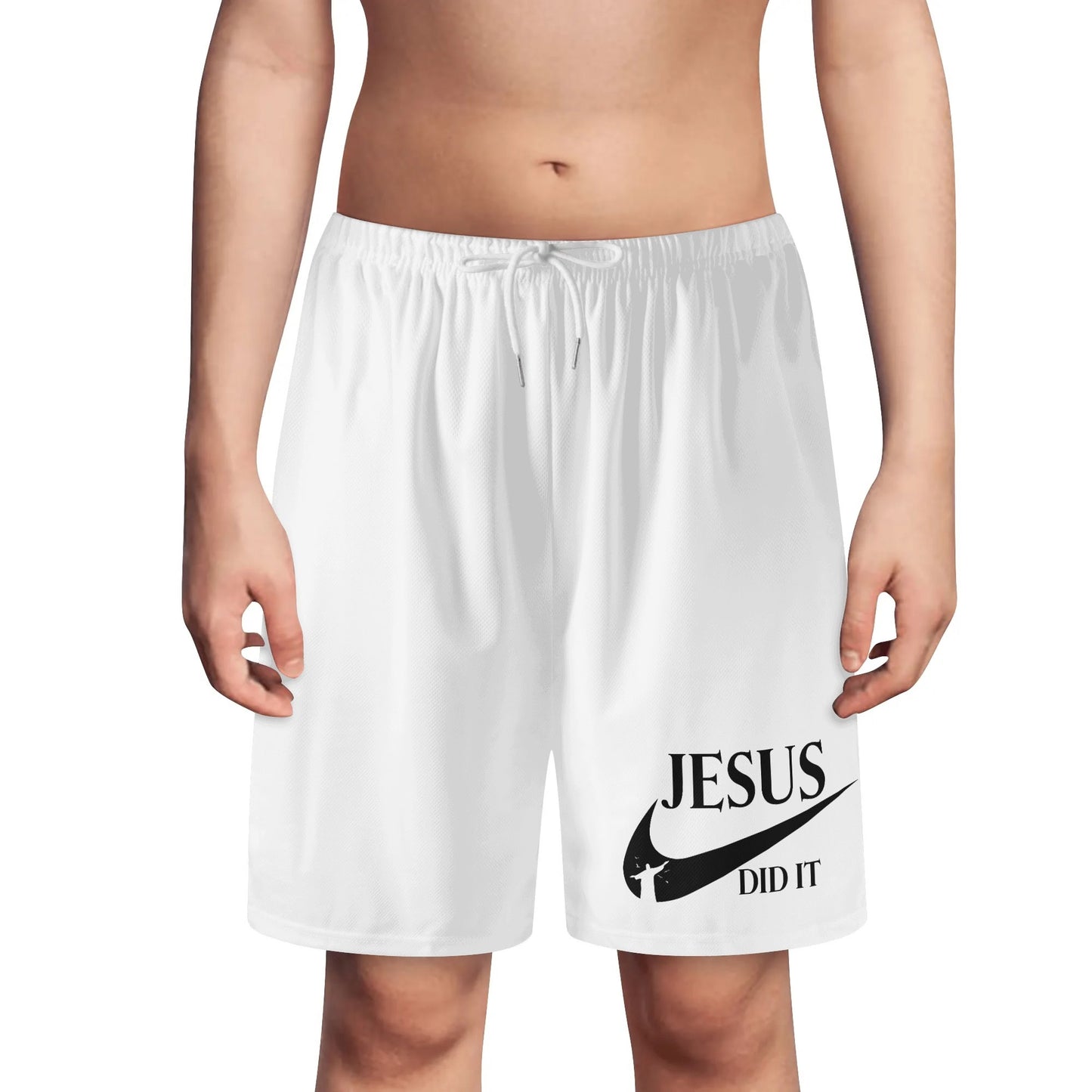 Jesus Did It (Like Nike) Youth Christian Shorts