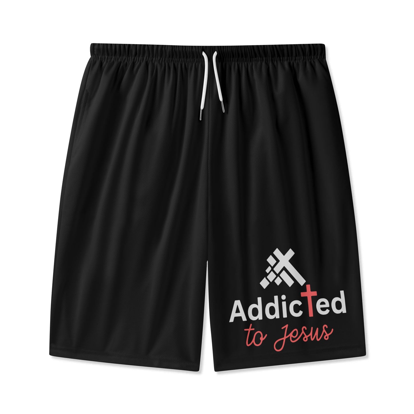 Addicted To Jesus Youth Christian Shorts popcustoms